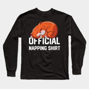 official napping shirt Long Sleeve T-Shirt